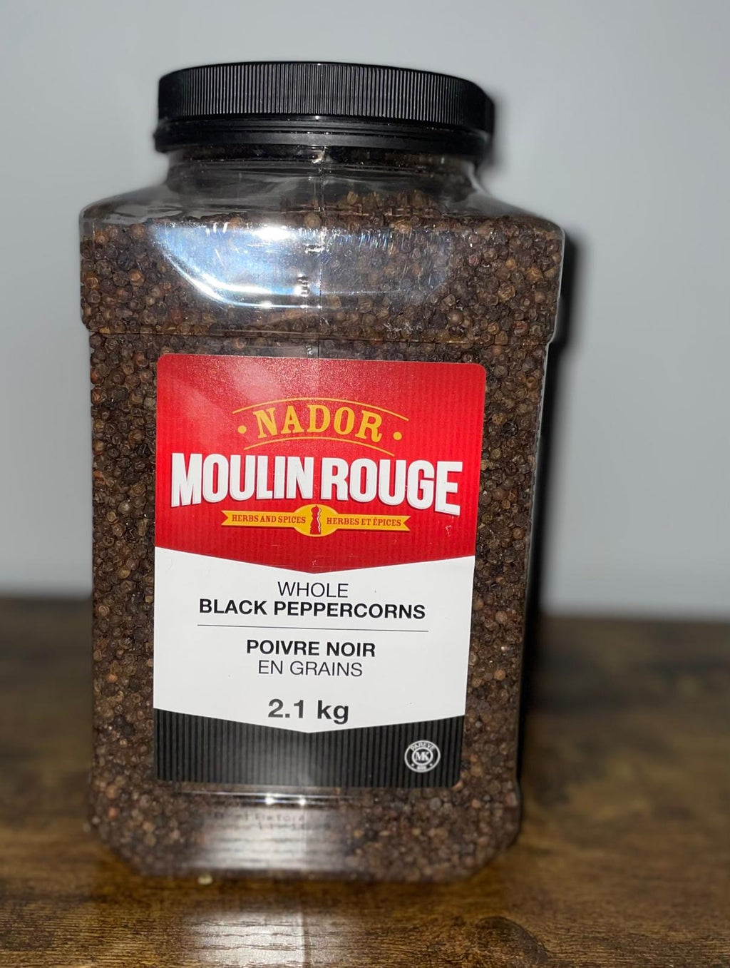 Whole black pepper